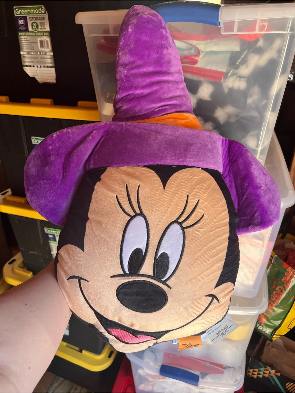 DISNEY MINNIE MOUSE WITCH PILLOW